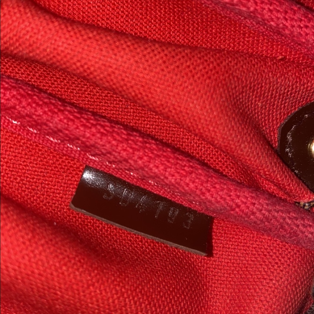 Louis Vuitton Damier Ebene Eva Pochette Shoulder Bag w/ Strap - Picture 11 of 12